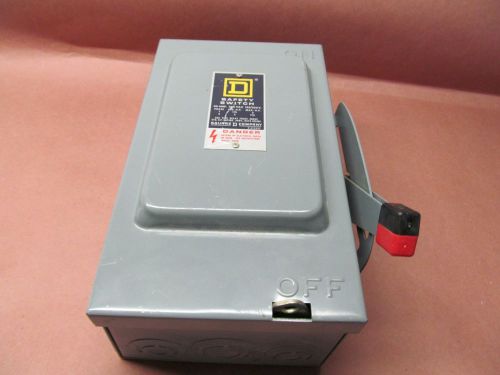 SQUARE D H221-N 30 AMP 250 VOLT HEAVY DUTY DISCONNECT SWITCH