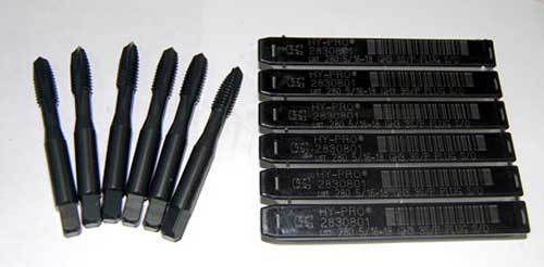 6 Pc. OSG 5/16-18 HY-PRO Spiral Point Plug CNC S/O Taps-Hardened Steel,Stainless
