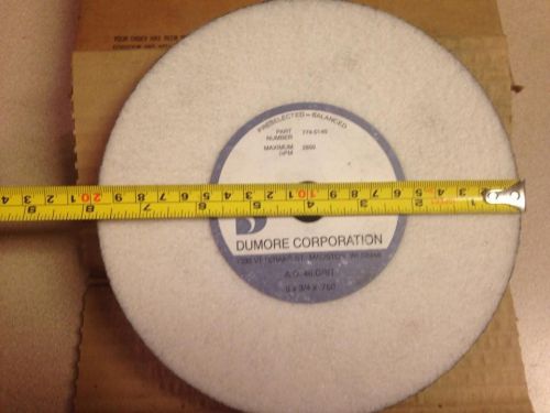 Dumore corporation grinding wheel 8x3/4 .750 for stainless steel 774-0140