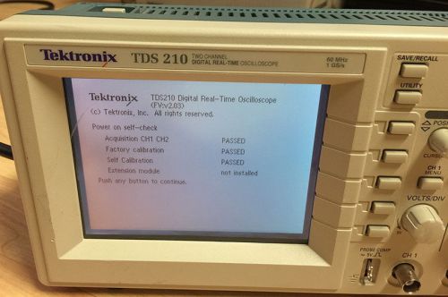 Tektronix TDS 210 Digital Oscilloscope 60Mhz 1GS/s Tektronix TDS210 Two channel