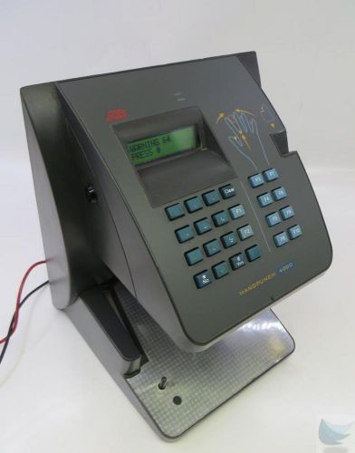 ADP Biometric Handpunch HP 4000 Hand Reader Time Clock POWER ON TEST ONLY
