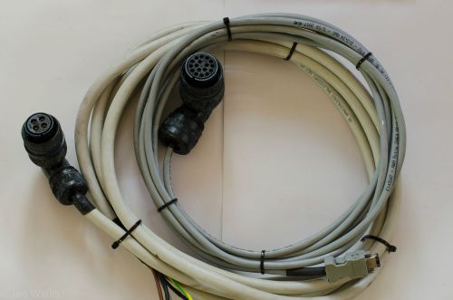 OMRON YASKAWA Servo Motors Cable, Set of 2 for SGMGH-05DCA6F-OY, AC Servo Motor