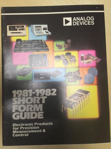 1981 Analog Devices Catalog ~ Electronic Products for Measurement &amp; Control
