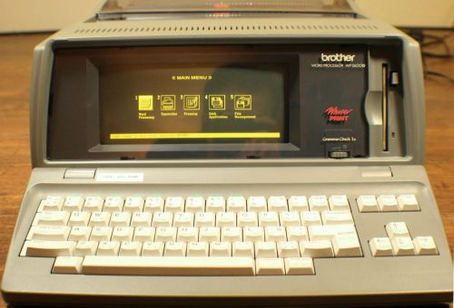 Vintage Brother Word Processor WP-2600Q Whisper Print Typewriter Computer USA