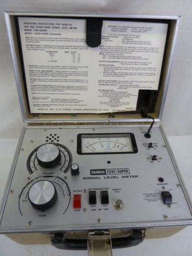 Sadelco 733c-super signal level meter for sale