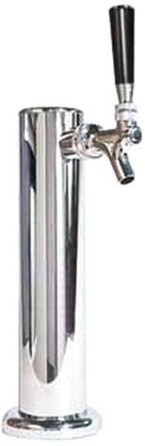 Draft Warehouse Single Faucet Stainless Steel Body Draft Beer Tap Tower 2-1/2...