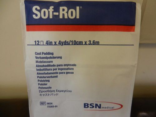 9034 BSN Medical SOF- ROL - 4in x 4yds (10cm x 3.6m) Cast Padding, Pkg/12 rolls