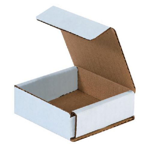 Corrugated Cardboard Shipping Boxes Mailers 4&#034; x 4&#034; x 1&#034; (Bundle of 50)