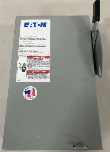 Eaton Cutler-Hammer DG321UGB General Duty 3 Pole 30 Amp 240 Vac Safety Switch