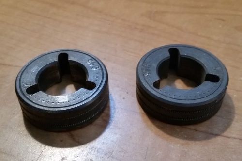 Pair of .045&#034;v-knurled groove drive rolls for wirefeed welder feeder for sale