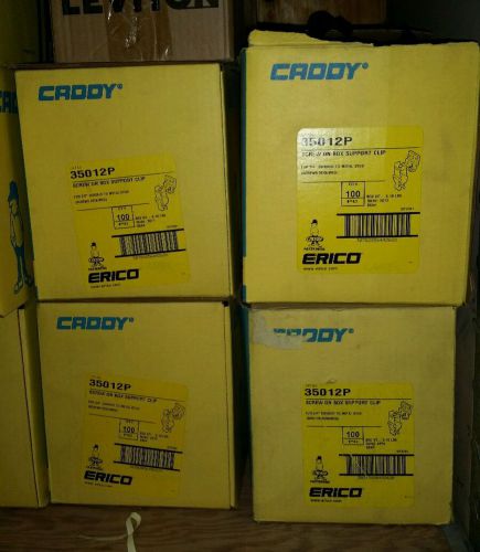 (100)  Erico Caddy 35012P 3/4&#034; Conduit to Metal Stud new unopened box best offer