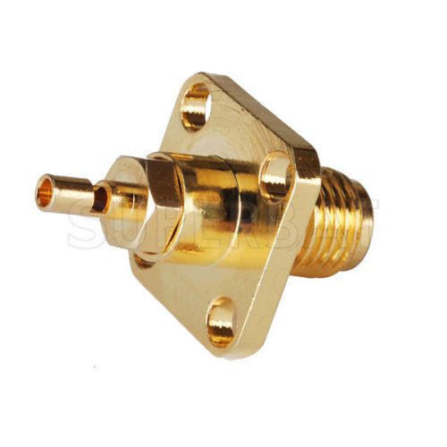 10pcs rp-sma Connector Solder Jack(male pin) Flange for 1.13mm cable