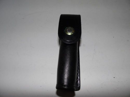 New Tex Shoemaker #93C Duty Mini Mag Flashlight Holster Plain Chrome Snap (394)