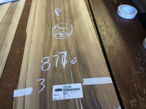 Wood Walnut Veneer 120x10,11,12,total 3 pcs  RAW VENEER N877-876..