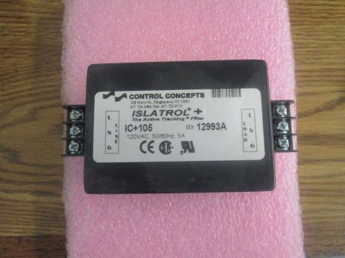 Control Concepts Islatrol  Model: IC+105  Filter.   &lt;