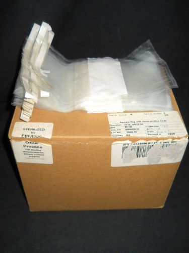 (325+) Sterilized Write-On 16oz Sample Bags with Covered Wire Ends, 4&#034; x 7.5&#034;