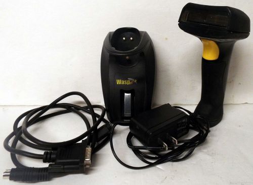 1 USED WASP WWS-800C WIRELESS SCANNER WITH WWS-800CR CHARGER BASE