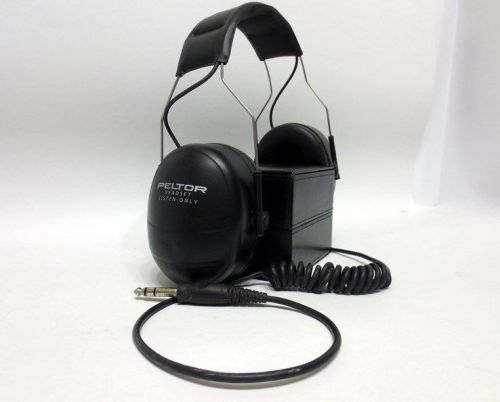 PELTOR HTB79A 2 EAR DEFENDERS HEADSET LISTEN ONLY WORKING