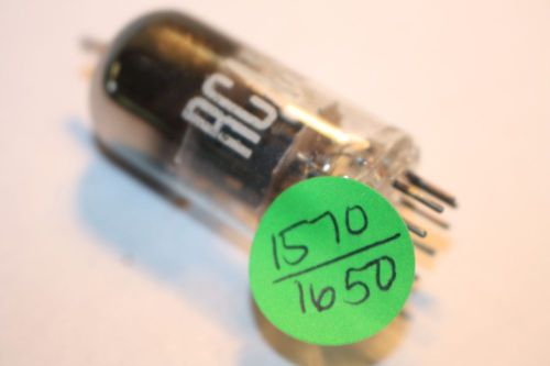 12AT7 RCA VINTAGE TUBE WITH BLACK PLATES - D GETTER - MAXIPREAMP DIGITAL TESTED