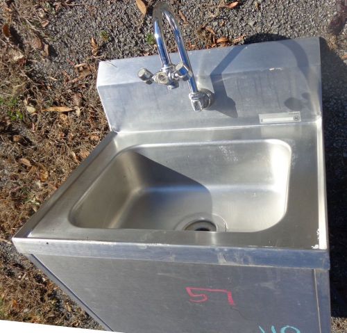 COMBINATION EYE WASH STATION STAINLESS HAND SINK NSF WALL HUNG   &#034;E1152&#034;