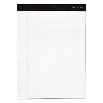 Premium Ruled Writing Pad, 8 1/2 x 11 3/4, Legal Rule, White, 50 Sheets, 12/Pack