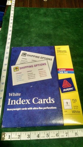 Avery Laser &amp; Ink Jet White 3 x 5 Inch Index Cards 150 Count (5388), (#60)