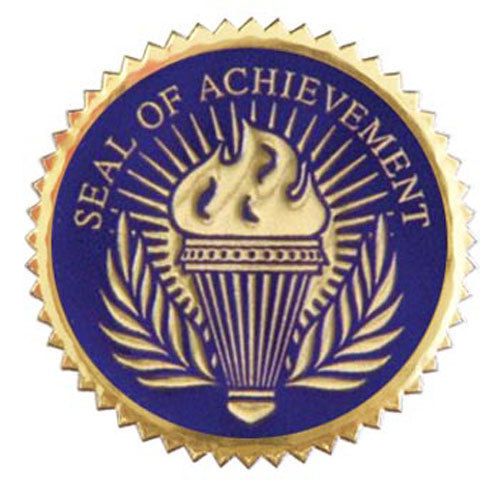 Seal of Achievement Blue 12 Pcs Item #SAE003