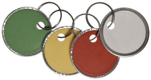 Avery assorted split ring metal rim key tag , 1-1/4 inches, pack of 50 (11-026) for sale