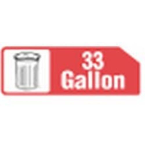 33X40 33 Gallon 16 Microns High Density Liner -- 250 Count