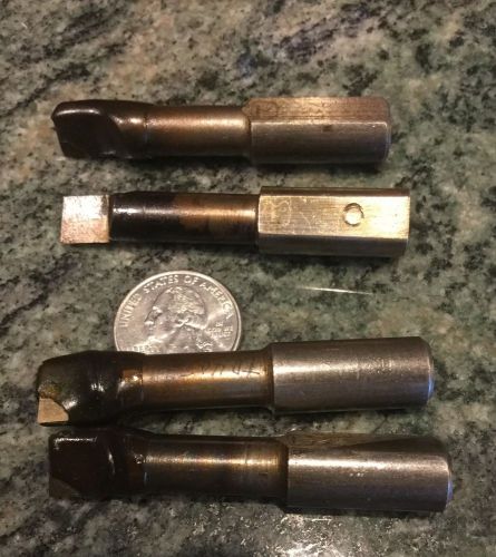 4 boring bar machine shop tools cutting tools 1 HSS 3 carbide tipped 0.496 shank