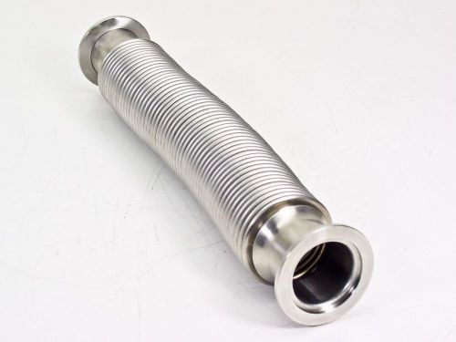 Qf stainless steel vacuum pump flex hose 13 inches 2 1/8&#034; for sale