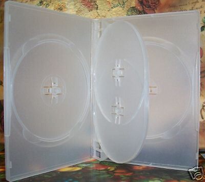 500 SLIM QUAD DVD CASES, CLEAR -  PSD77