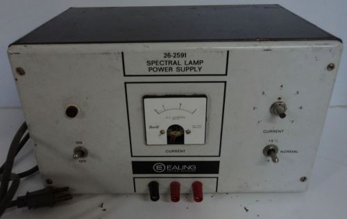 VTG Ealing Optics Spectral Lamp Heath Power Supply 26-2591 Shurite Panel Meter