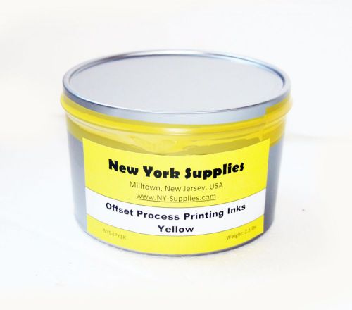 Yellow process offset printing ink - 2.5 lbs for sale