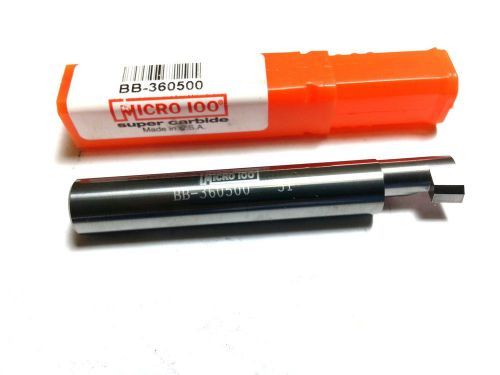 Micro 100  .360 x  .500&#034; depth carbide grooving boring bar tool (p 431) for sale