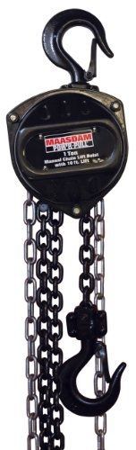 Maasdam  48510 Manual Chain Hoist 1 Ton, Black