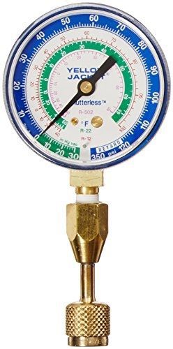 Yellow jacket 40332 blue compound gauge with 19110 quick coupler for sale