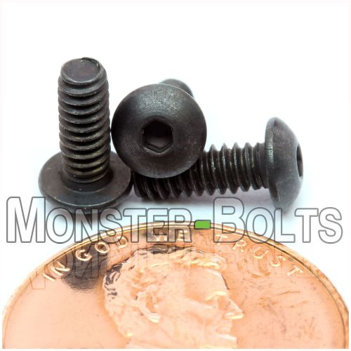 #4-40 – button head socket cap screws alloy steel w/ thermal black oxide coarse for sale