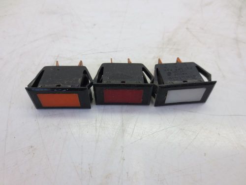 Solico Snap-in  Rectangular Indicator Light 1/3 W, 125 V (Pack of 3)