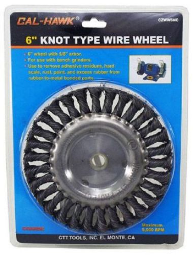 6&#034; KNOTTED WIRE WHEEL 6&#034; Knot Type Wire Wheel for BENCH GRINDER Arbor size 5/8&#034;