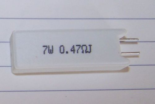 10 pcs 0.47 ohm, 7W, power resistor.