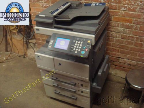 Konica minolta bizhub 200 200f tabloid fax scanner copier only 105k for sale