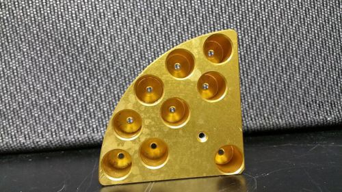 Chemglass pie-wedge cg-1991-p-13 pie wedge 4ml 9 place anodized gold for sale