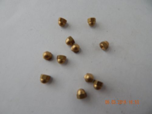 Brass cap nut - acorn nuts . 4 - 40.  10 pcs. new for sale