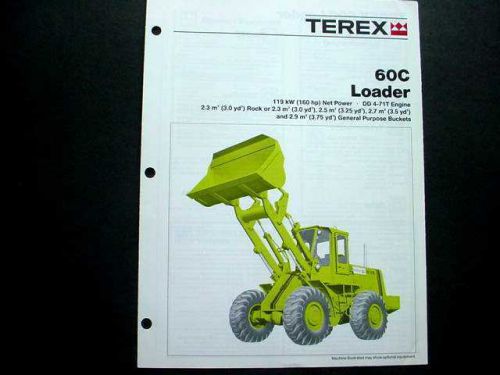 Terex 60C 70C &amp; 85B Wheel Loader Literature