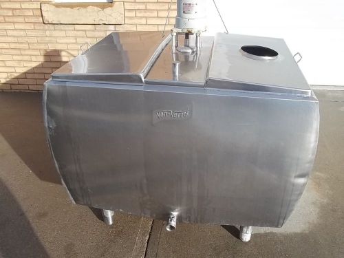 Van vetter 150 gallon self-contained stainless bulk milk farm tank for sale