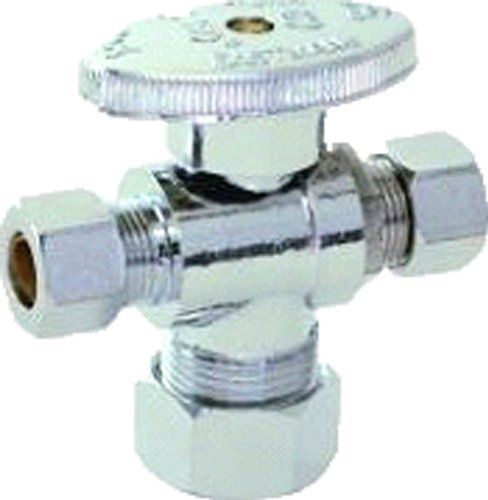 Aviditi 30696 TPC Ball Valve with Dual Outlet Supply Stop, 5/8-Inch by 3/8-Inch