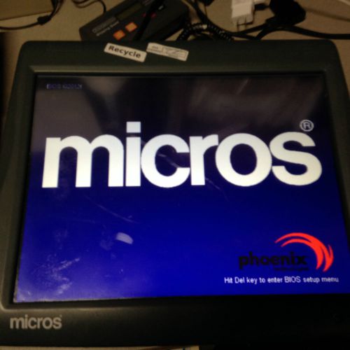 MICROS POS Workstation 5A Touchscreen 400814-101 No stand - Works!