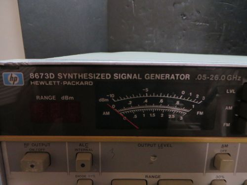 Agilent hp 8673d w/option h16 synthesized signal generator (25996 khdg) for sale
