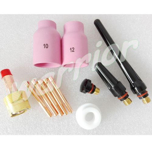 12PCS TIG Welding Consumables Kit WP 17 18 26 with Insulator Gasket 54N63